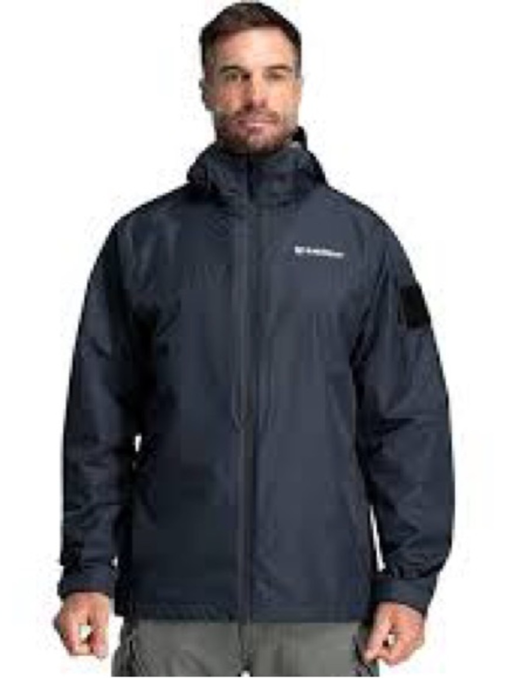 BÆRSkin Tactical Heavy-Storm Waterproof Rain Jacket in teal gray